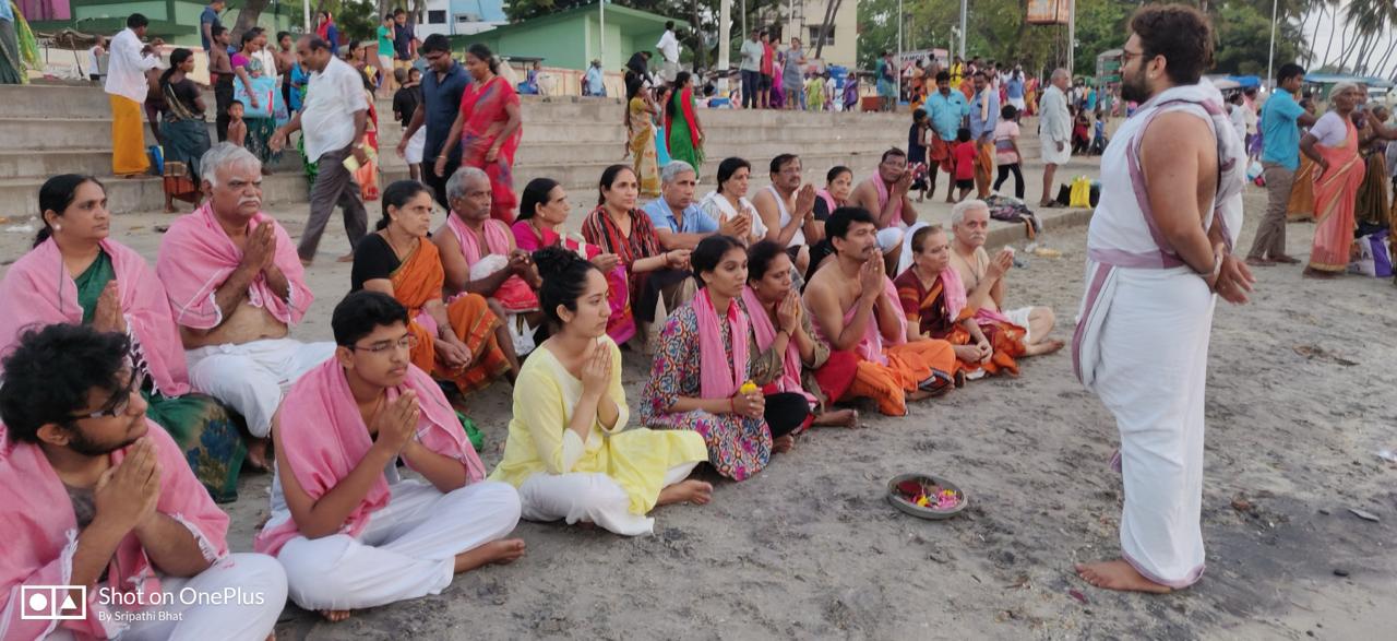 Sacred Vedic ritual at Rameshwaram